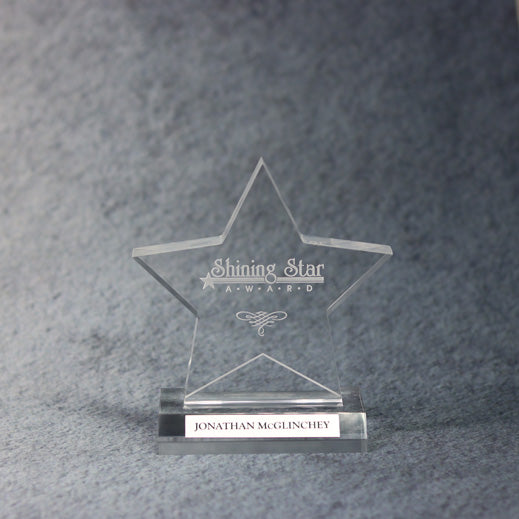 Acrylic Star On Base | Global Recognition Inc
