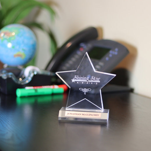 Acrylic Star On Base | Global Recognition Inc