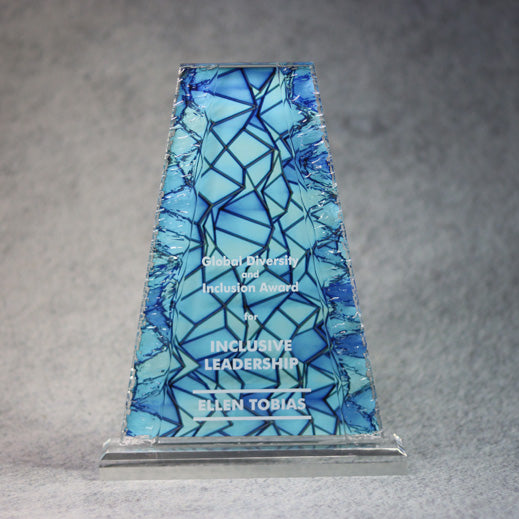 Acrylic Tower With Crinkle Edge | Global Recognition Inc
