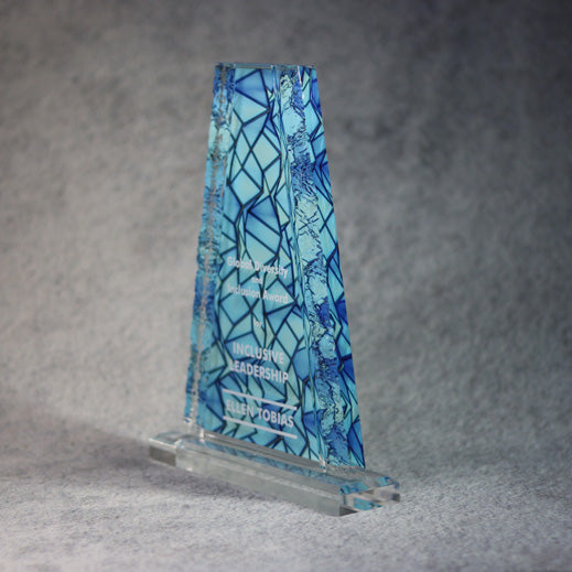 Acrylic Tower With Crinkle Edge | Global Recognition Inc