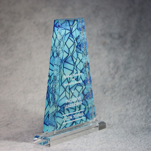 Acrylic Tower With Crinkle Edge | Global Recognition Inc