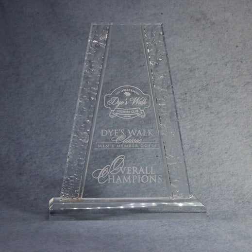 Acrylic Tower With Crinkle Edge | Global Recognition Inc