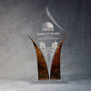 Acrylic Diamond Trophy | Global Recognition Inc