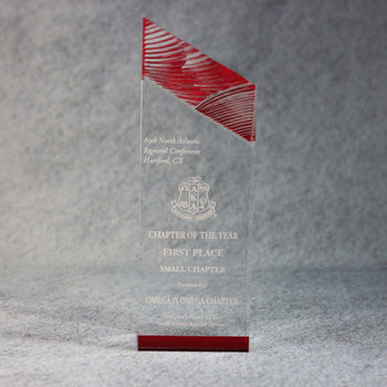 Acrylic Carved Tower | Global Recognition Inc