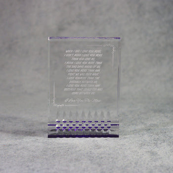 Acrylic With Jewel Cuts | Global Recognition Inc
