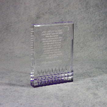 Acrylic With Jewel Cuts | Global Recognition Inc