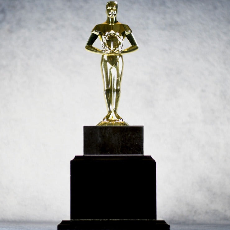 Achiever Trophy - Gold Figure On Marble Base | Global Recognition Inc