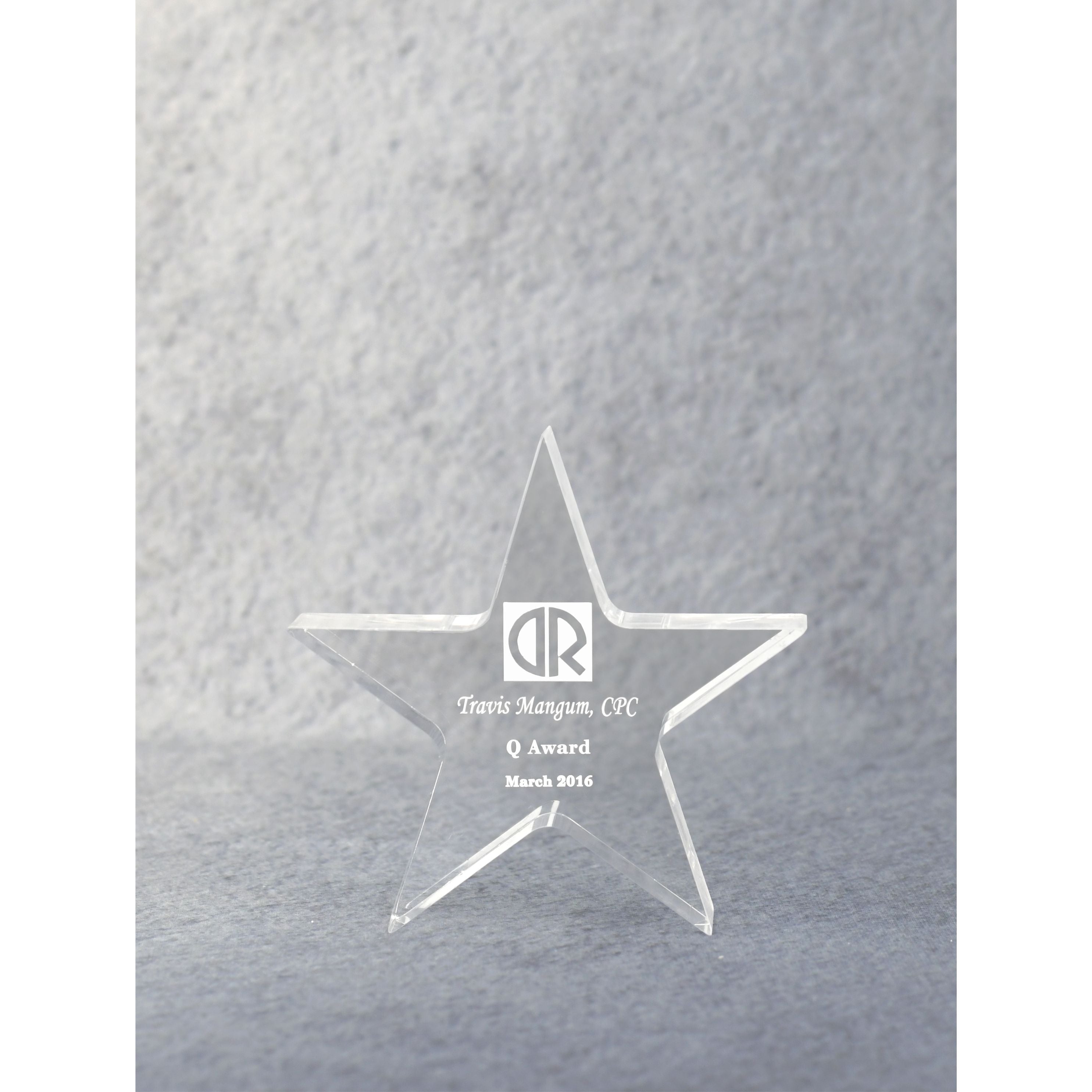 Acrylic Star Performer Paperweight | Global Recognition Inc