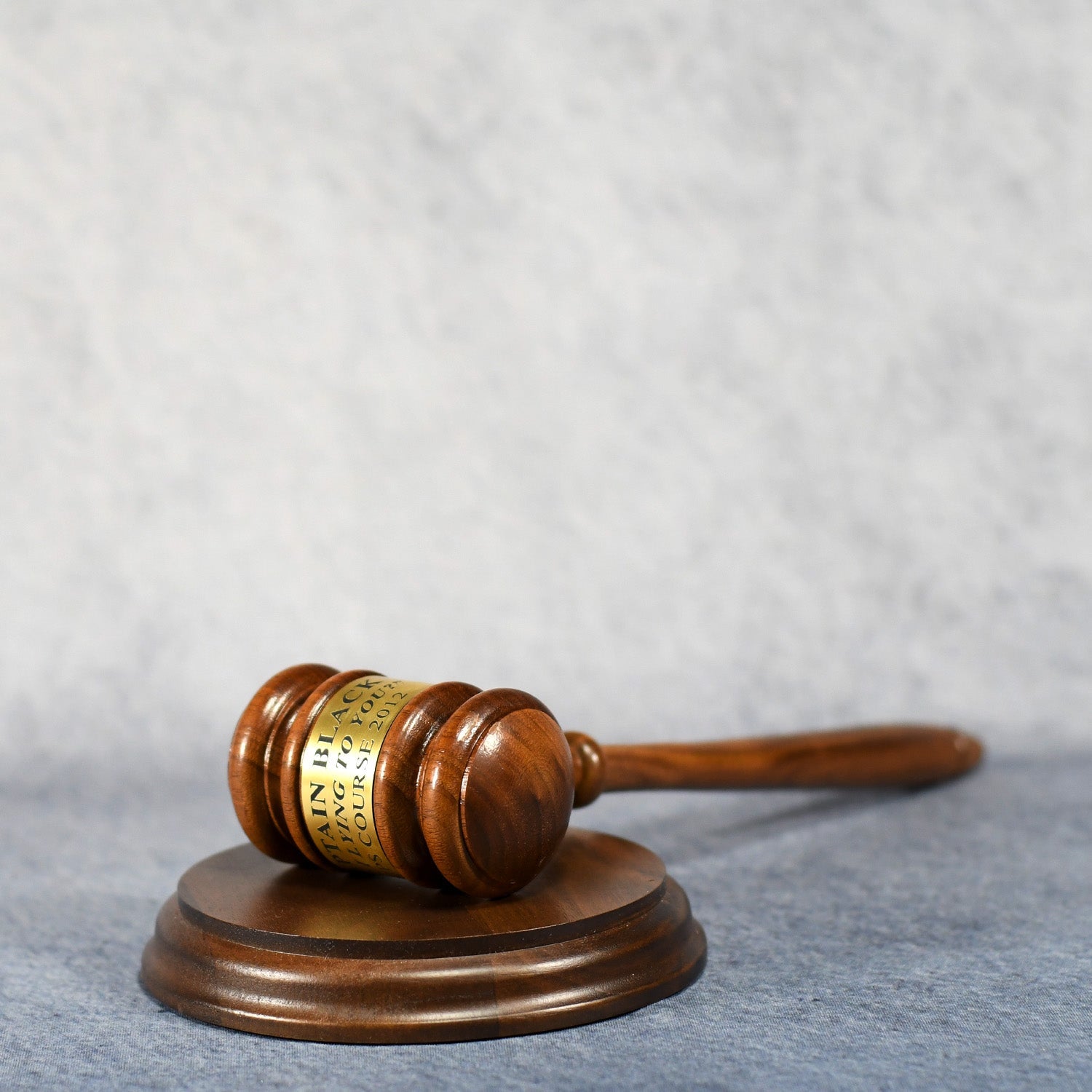 Walnut Gavel With Sounding Block | Global Recognition Inc