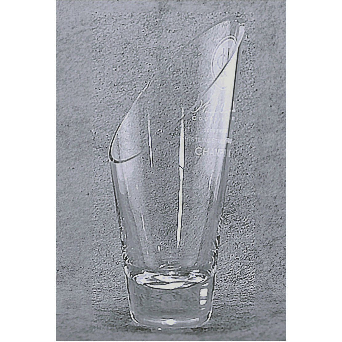 Slant Top Glass Vase | Global Recognition Inc