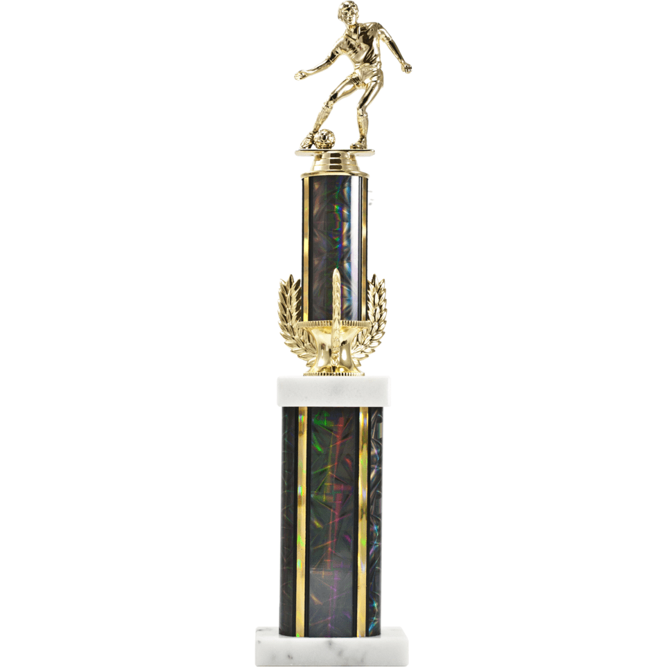 Tri-Wreath Two-Tier Trophy | Global Recognition Inc