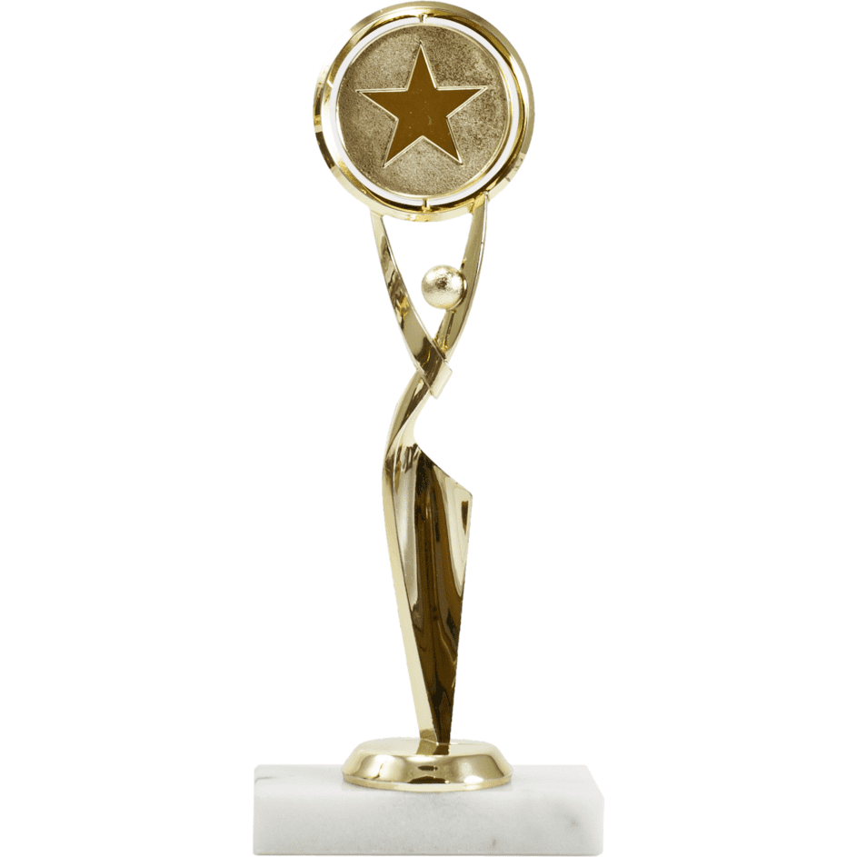 Modern Achievement Figure With Spinning Mylar Holder Trophy | Global Recognition Inc