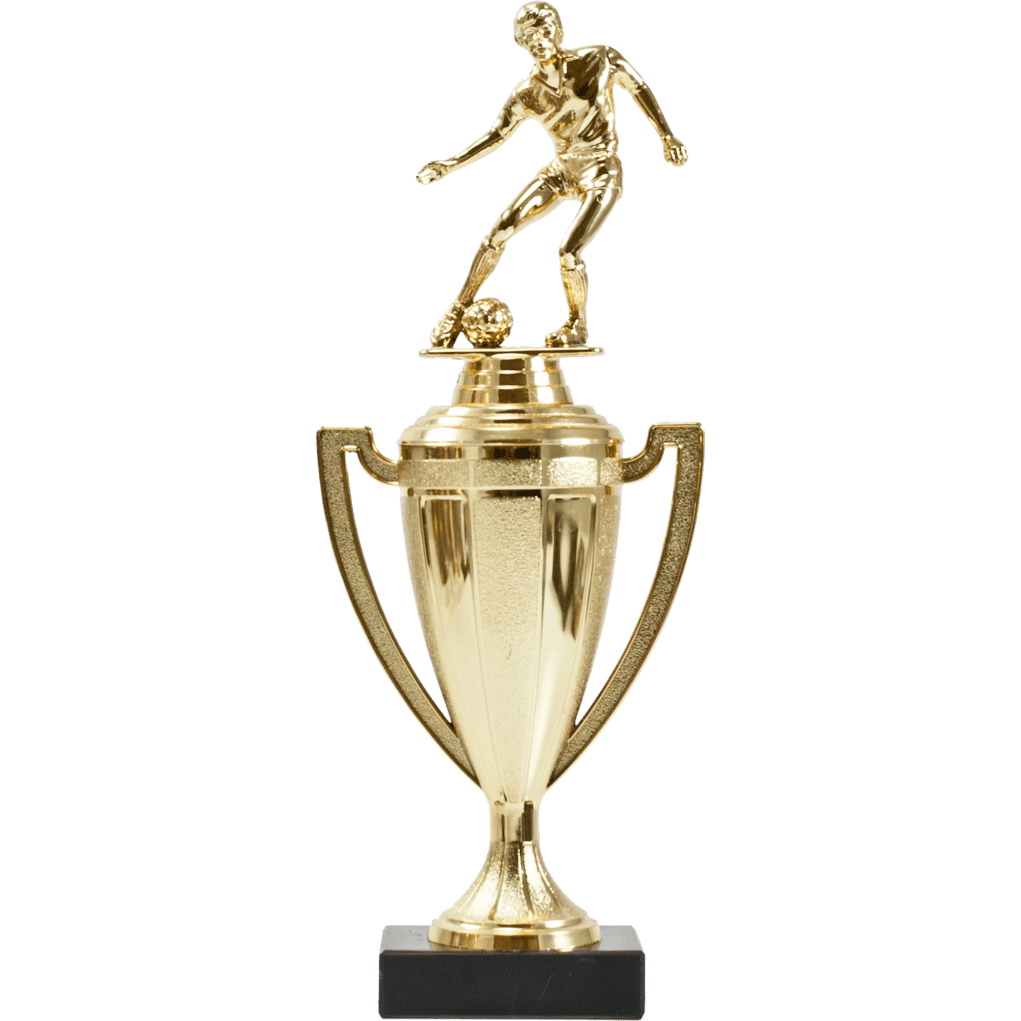 Figurine & Cup On Marble Base Trophy | Global Recognition Inc