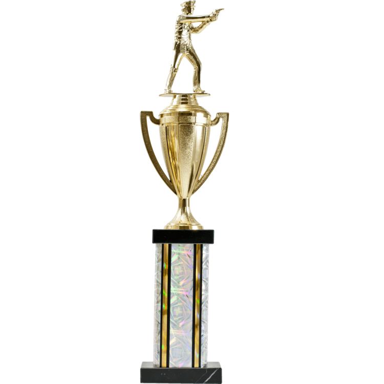 Cup Series Rectangle Column Trophy | Global Recognition Inc