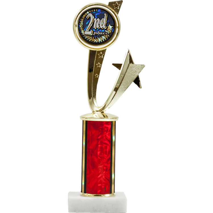 Exclusive Shooting Star Spinner Round Column Trophy | Global Recognition Inc