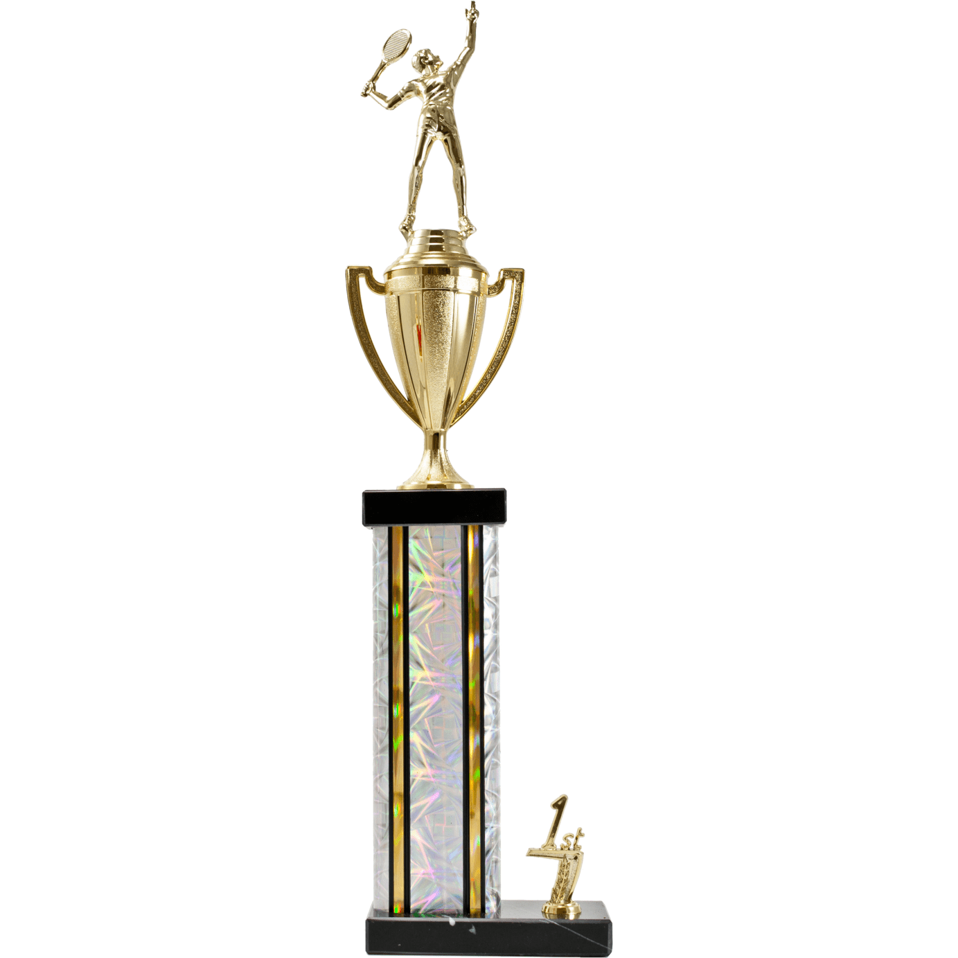 Rectangle Column Trophy With Cup | Global Recognition Inc
