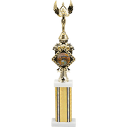 Diamond Series Trophy With A Square Column On A Marble Base | Global Recognition Inc