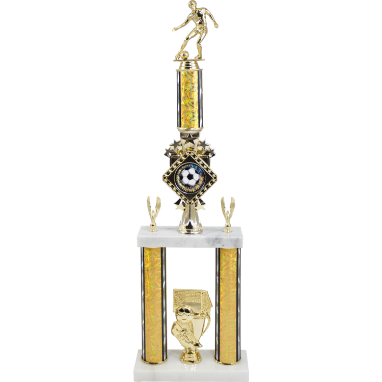 Diamond Series 2 Poster Trophy With Marble Base | Global Recognition Inc