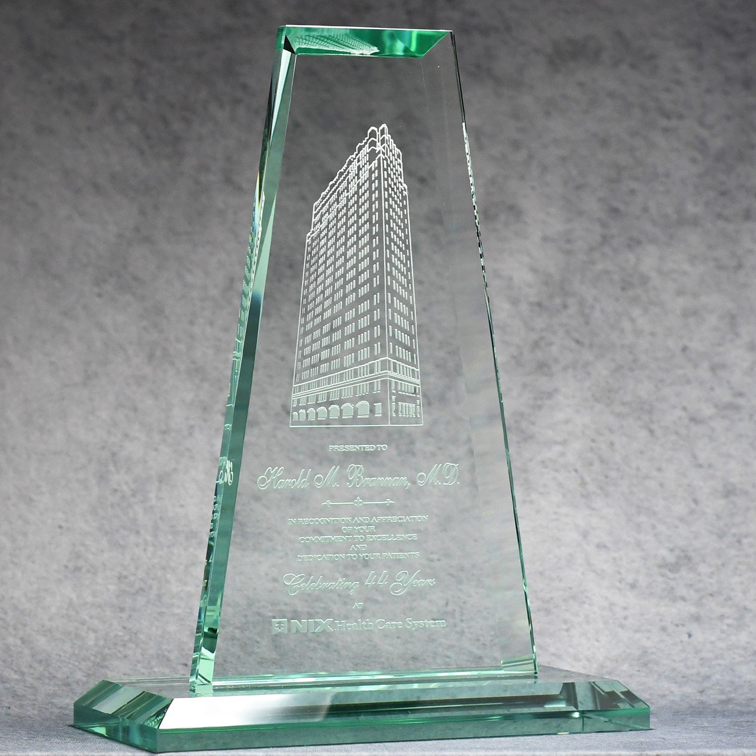 Jade Glass Tower | Global Recognition Inc