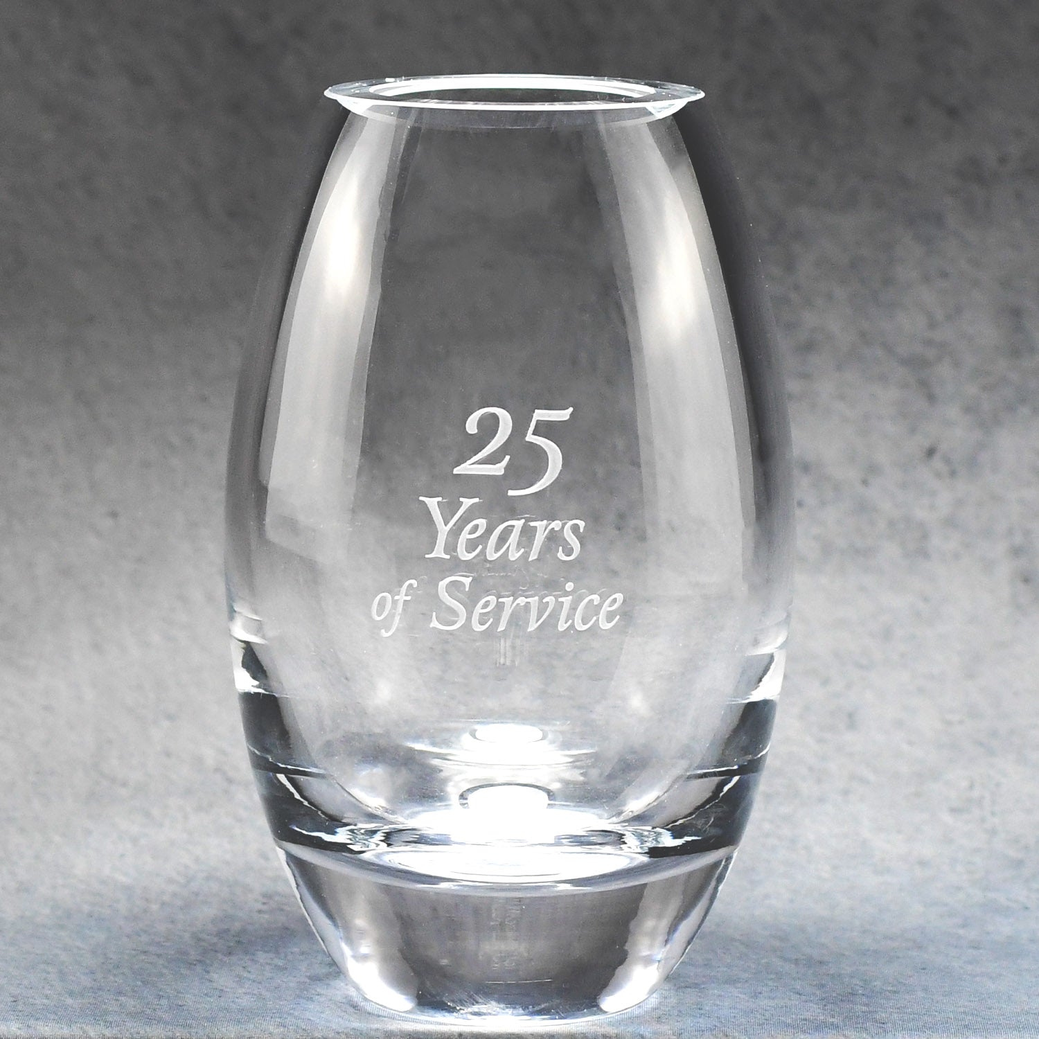 Lead Crystal Barrel Vase | Global Recognition Inc