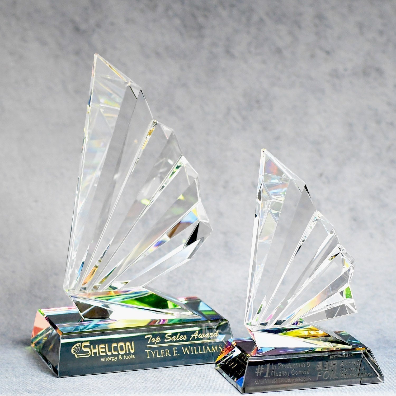 Fanfare Spectra Color Crystal | Global Recognition Inc