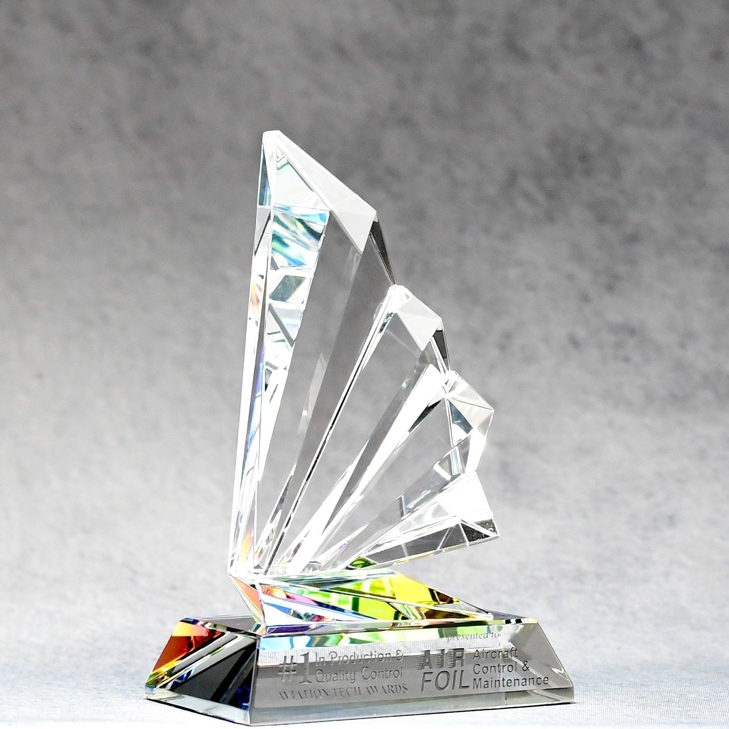 Fanfare Spectra Color Crystal | Global Recognition Inc
