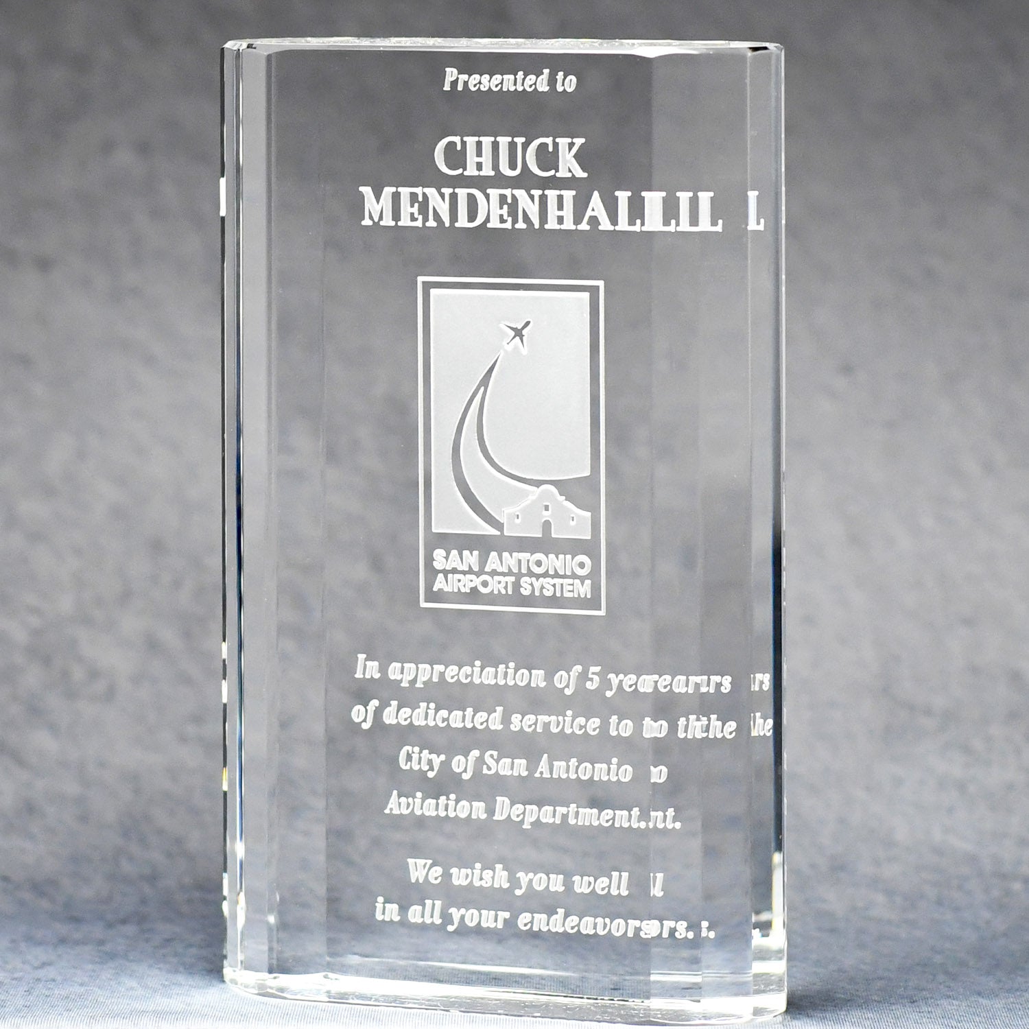 Optic Crystal Merit Award | Global Recognition Inc