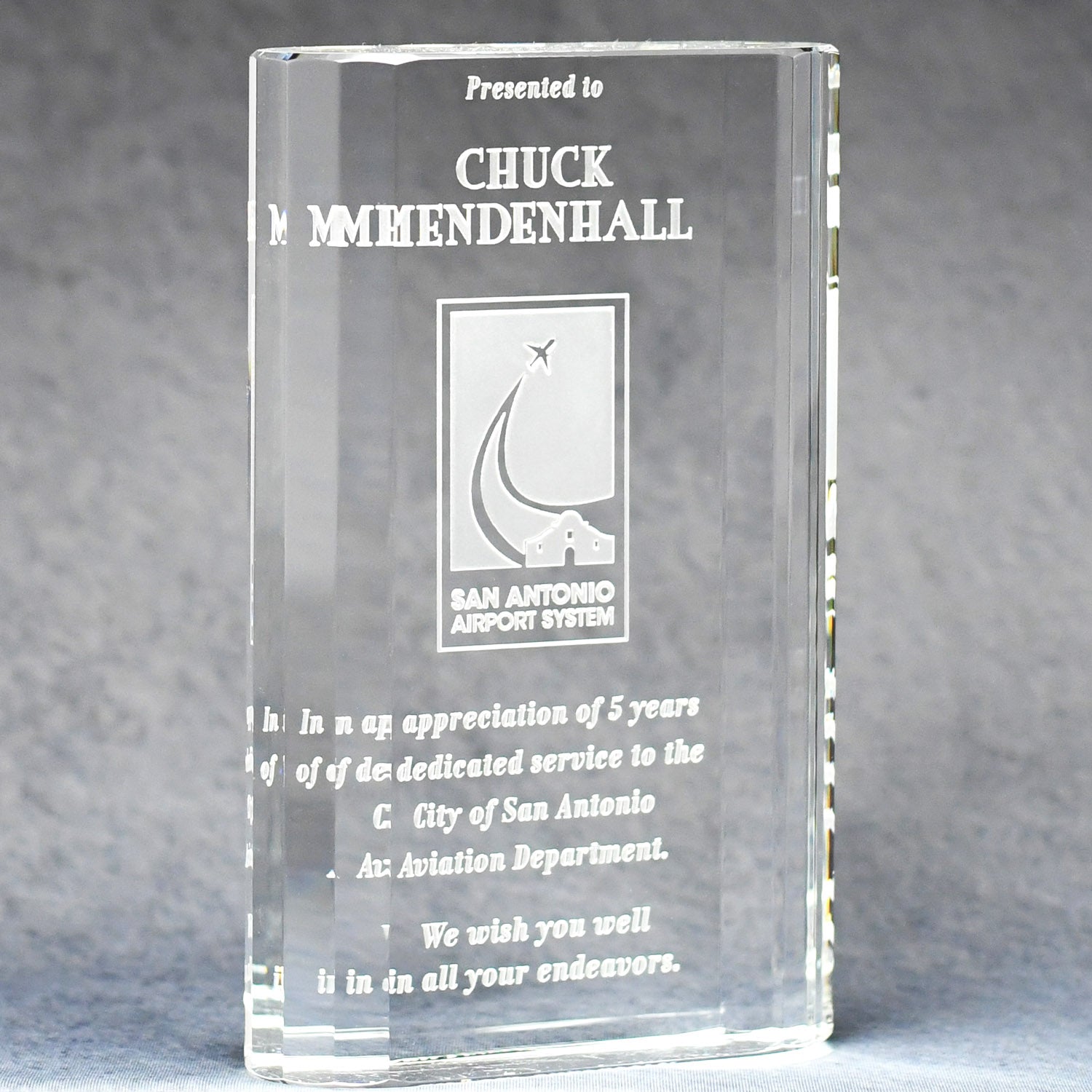 Optic Crystal Merit Award | Global Recognition Inc