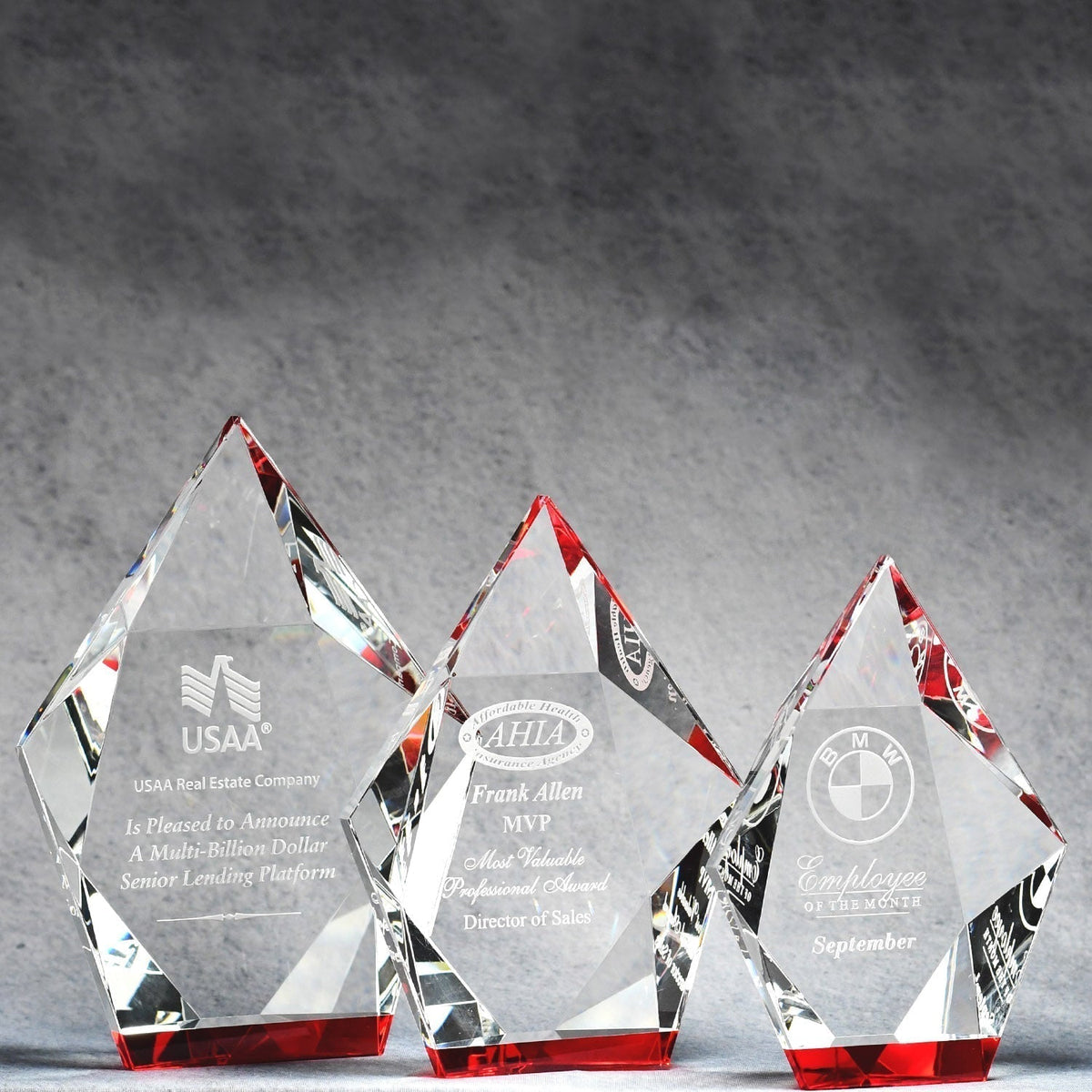 Multi-Faceted Crystal Hexagon | Global Recognition Inc