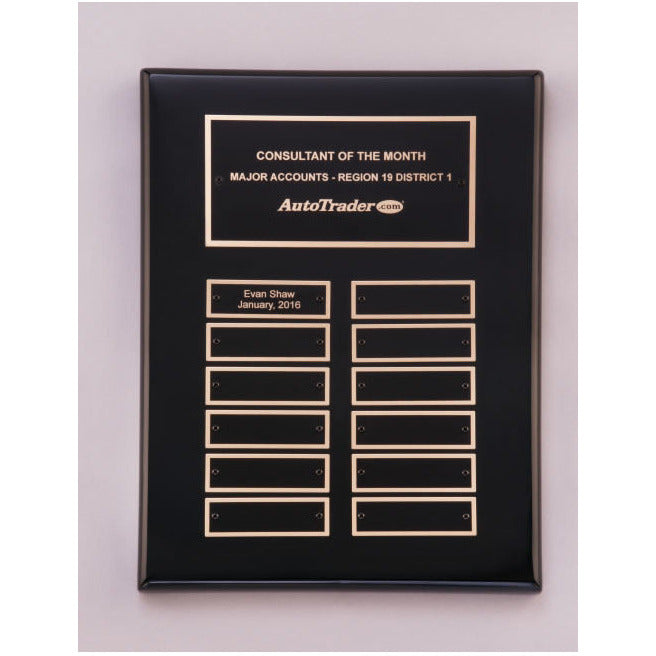 Perpetual Ebony Piano Finish Plaque | Global Recognition Inc