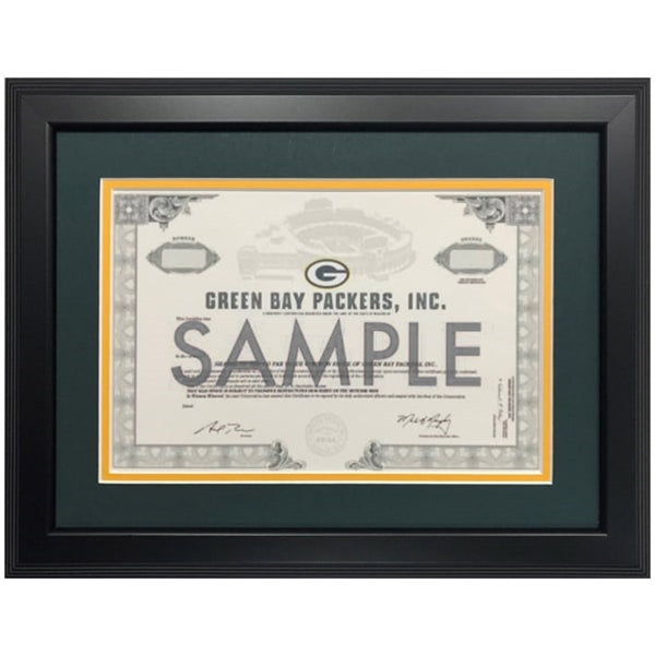 Frame for Stock Certificate, Matte Black