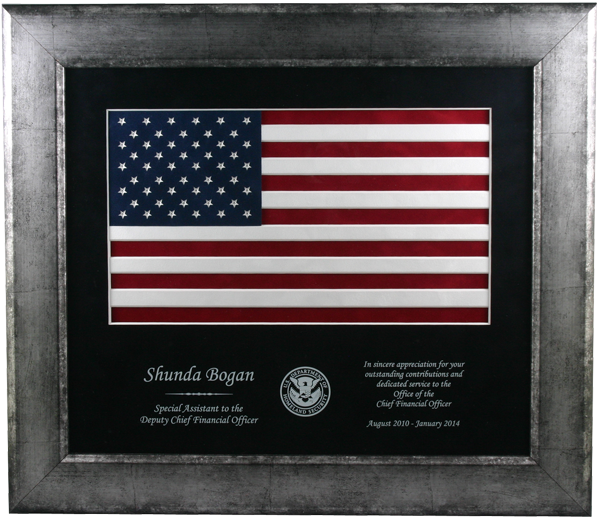 Flag Mats Framed Award GFR-00063