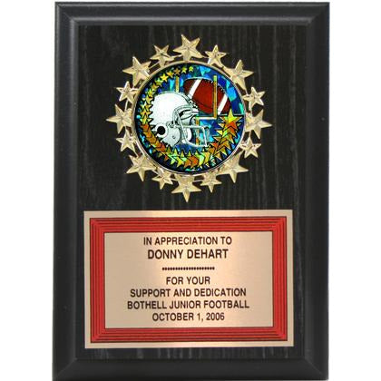 Starburst Medallion Ebony Plaque | Global Recognition Inc