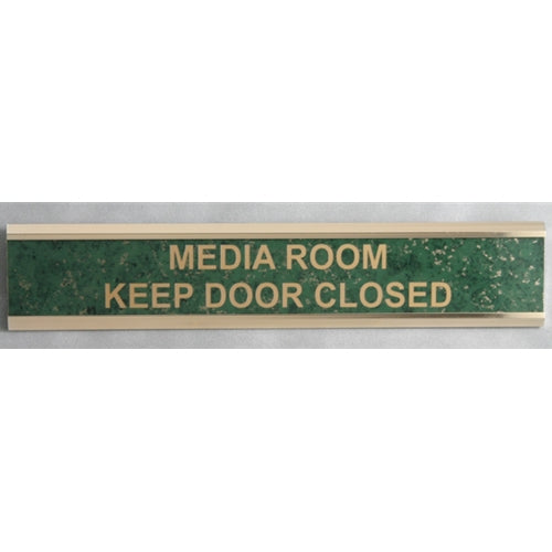 Sign/Name Plate for Wall or Cubicle, Gold