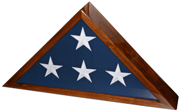 Walnut Piano Finish Flag Case