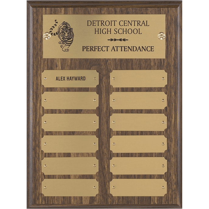 12 Plate Perpetual Plaque | Global Recognition Inc