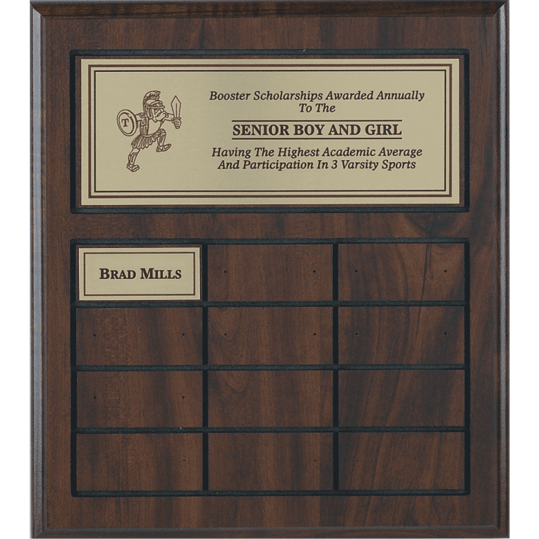 12 Plate, Routed, Perpetual Plaque-12X12 | Global Recognition Inc